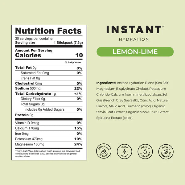 Électrolytes premium Citron Vert
