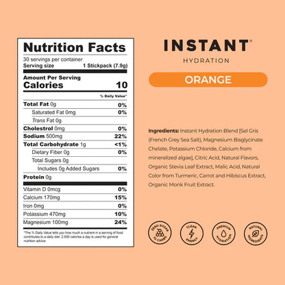 Électrolytes premium Orange